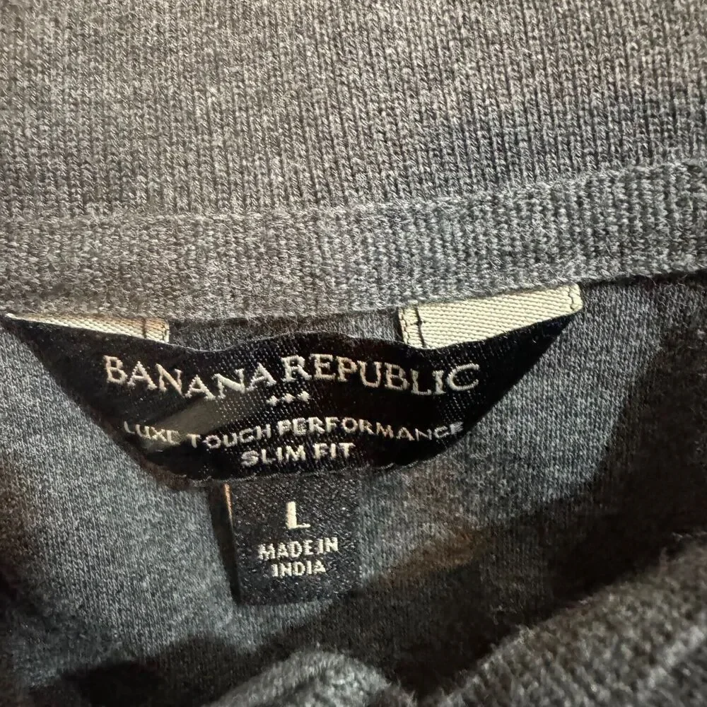 Banana Republic Men's Gray Polo Shirt